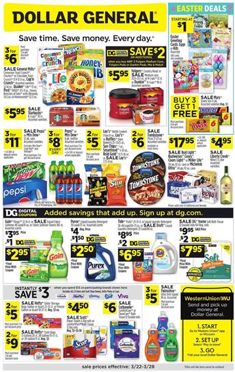 Weekly Ad Previews Mar 25 - 31, 2020 3 Dollar General Ad Mar 22 - 28, 2020