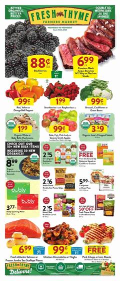 Fresh Thyme Ad Sale Mar 19 - 25, 2020