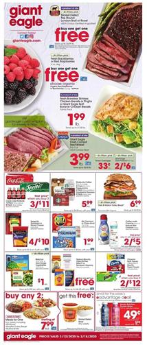 Giant Eagle Weekly Ad Sale Mar 12 - 18, 2020