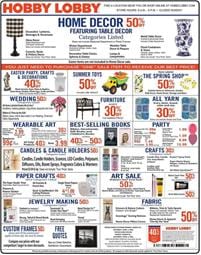 Hobby Lobby Weekly Ad Sale Mar 29 - Apr 4, 2020