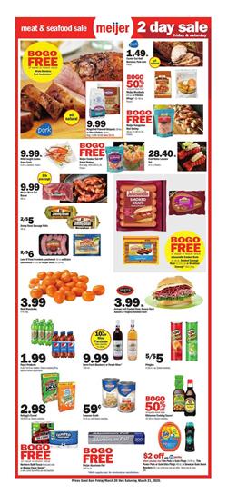 Meijer 2-Day Sale Mar 20 - 21, 2020
