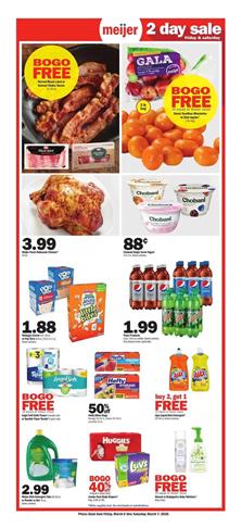 Meijer Ad 2-Day Sale Items Mar 6 - 7, 2020