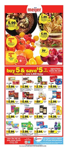 Meijer Weekly Ad Sale Mar 22 - 28, 2020