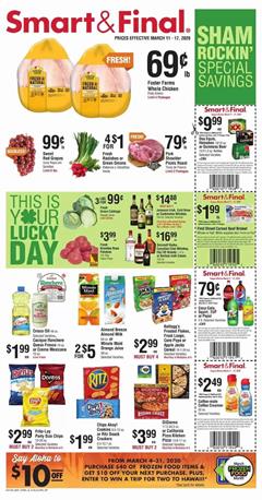 Smart and Final Ad Foster Farms Whole Chicken