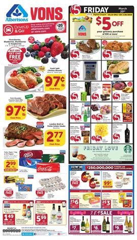 Vons Weekly Ad Sale Mar 18 - 24, 2020