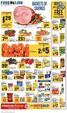 Food Lion Weekly Ad Sale Apr 1 - 7, 2020