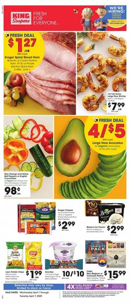 King Soopers Ad Sale Apr 1 -7, 2020