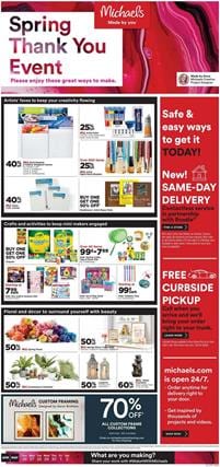 Michaels Ad Art Products | Spring Thank You Event