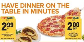 Food Lion Take n Bake Pizzas Hot Sale