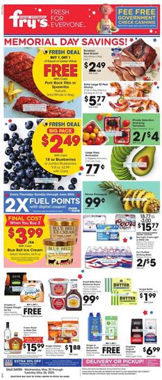 Fry's Weekly Ad Memorial Day May 20 - 26, 2020