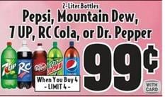 Piggly Wiggly Pepsi, Mountain Dew, 7UP Deal 1 Piggly Wiggly Pepsi Mountain Dew 7UP Deal