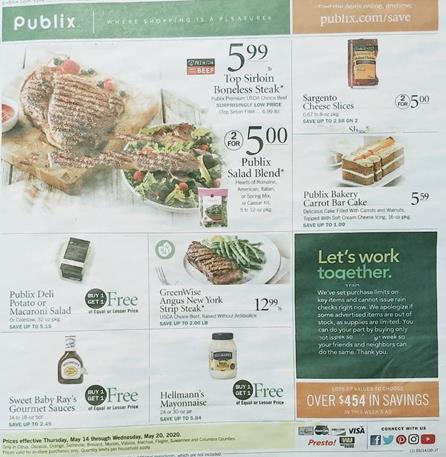 Weekly Ad Preview May 13 and May 17, 2020 1 Publix Weekly Ad Preview May 13 19 2020
