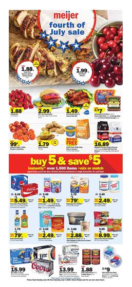 Top 4th of July Deals from Target, Rite Aid, CVS, Walgreens and more 5 Meijer 4th of July Sale