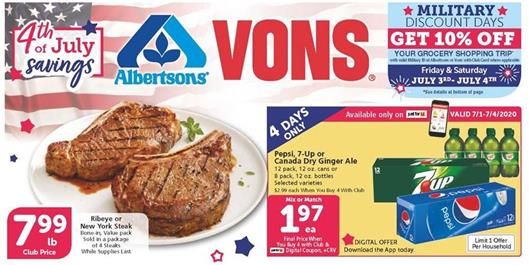 Vons Weekly Ad Deals Jul 1 - 7, 2020 1 Vons Weekly Ad Deals Jul 1 7 2020