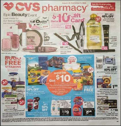 Weekly Ad Previews Aug 26 - Sep 1, 2020 3 CVS Weekly Ad Preview Aug 30 - Sep 6, 2020