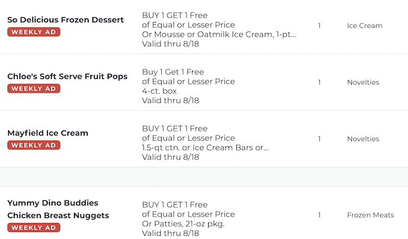 Publix BOGOs Aug 12 18 2020 2