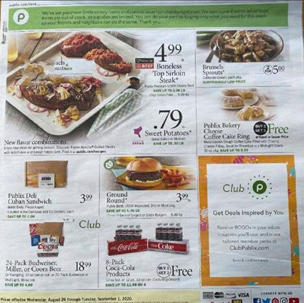Weekly Ad Previews Aug 26 - Sep 1, 2020 2 Publix Weekly Ad Preview Aug 26 - Sep 1, 2020