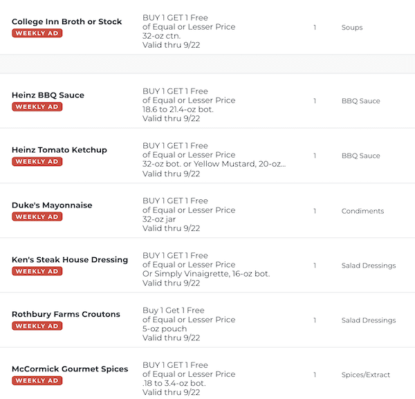 Publix BOGO Free Sale Sep 16 - 22, 2020 2 Publix BOGO Free Sale Sep 16 - 22, 2020