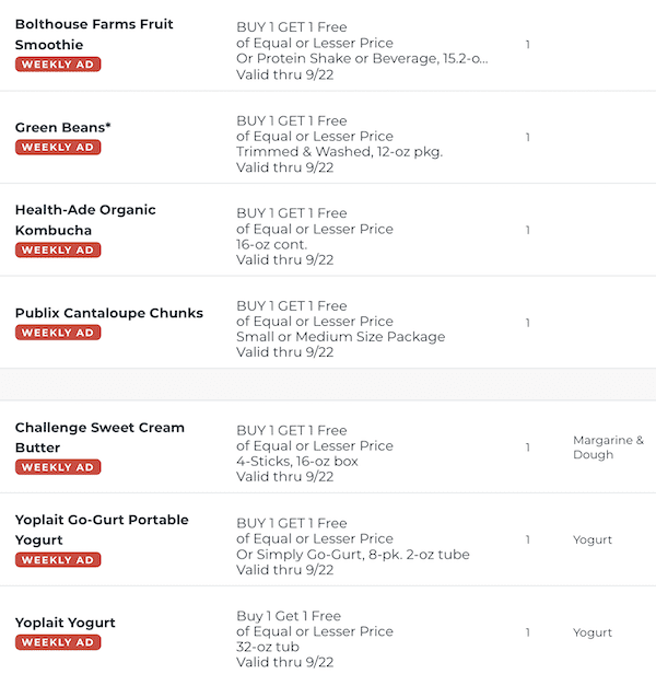 Publix BOGO Free Sale Sep 16 - 22, 2020 9 Publix BOGO Free Sale Sep 16 22 2020 8
