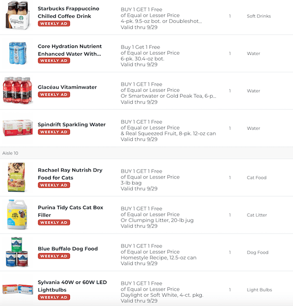 Publix BOGOs Sep 23 - 29, 2020 5