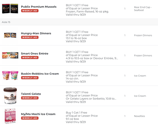 Publix BOGOs Sep 23 - 29, 2020 7