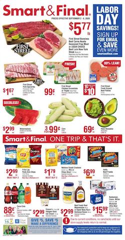 Smart and Final Ad Labor Day Savings Sep 2 - 8, 2020