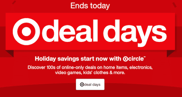 Target Deal Days End Today 1 Target Deal Days 2020