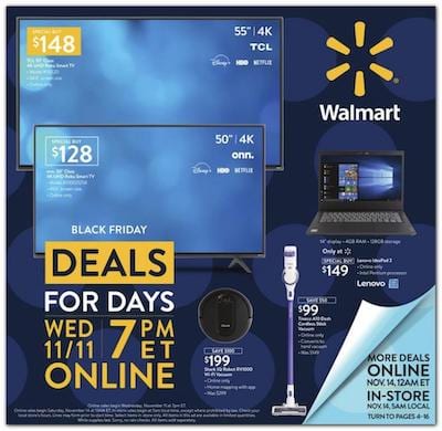 Walmart Pre Black Friday Sales Nov 11 - 15 1 Walmart Ad Pre Black Friday Nov 11 - 15, 2020