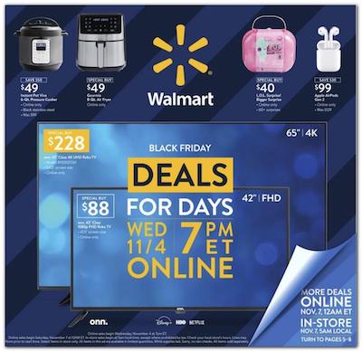 Walmart Pre Black Friday Sales Nov 11 - 15 2 Walmart Black Friday Ad Deals Online Nov 4 - 8 2020