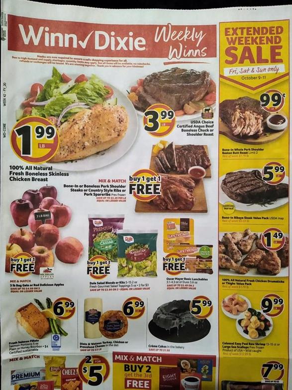 Weekly Ad Previews Oct 7 - 13, 2020 4 Winn Dixie Weekly Ad Preview Oct 7 13 2020