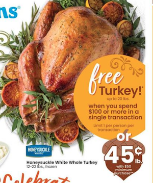 The Best Turkey Deals of Weekly Ads 5 Albertsons Turkey Deal 2020
