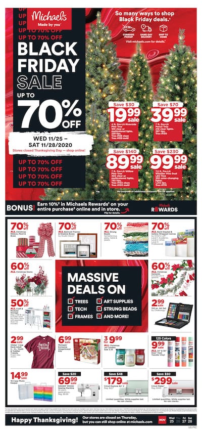 Black Friday Home Deals from Walmart, Amazon, Target, Wayfair, And More 4 Michaels Black Friday Holiday Decoration, Christmas Trees 2020