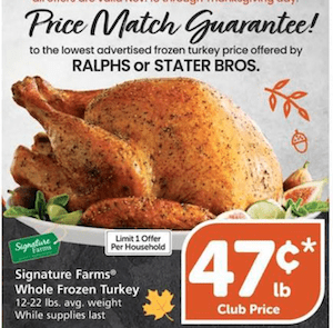 The Best Turkey Deals of Weekly Ads 9 Vons Turkey deal 2020