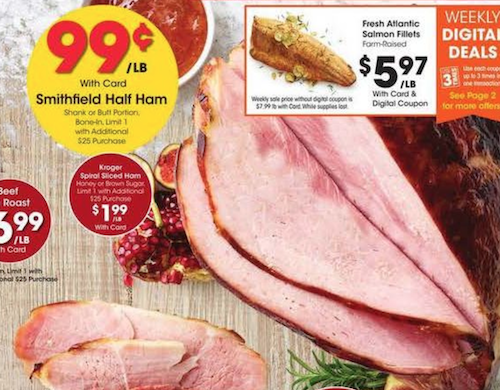 The Best Christmas Meat Deals - Kroger, Publix, ALDI, and more Stores 4 Kroger Christmas Ham Deal 2020