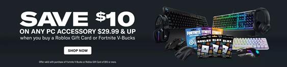 Save $10 on PC Accessories at Gamestop 1 Save $10 on PC Accessories at Gamestop