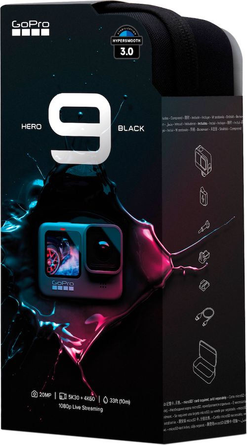 GoPro HERO9 Black 5K and 20 MP Streaming Action Camera 1 GoPro - HERO9 Black 5K and 20 MP Streaming Action Camera - Black