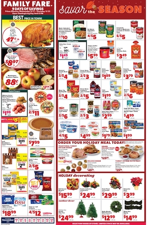 Thanksgiving Ads 2021 - Kroger, Publix, Winn Dixie, ALDI, And More 7 Family Fare Weekly Ad Nov 17 - 25, 2021