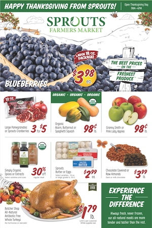 Thanksgiving Ads 2021 - Kroger, Publix, Winn Dixie, ALDI, And More 1 Sprouts Weekly Ad Nov 17 - 25, 2021