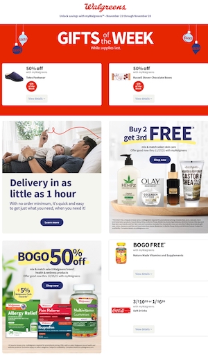 Top Black Friday Supermarket Ads But From Supermarkets 2 Walgreens Weekly Ad Nov 21 - 28, 2021