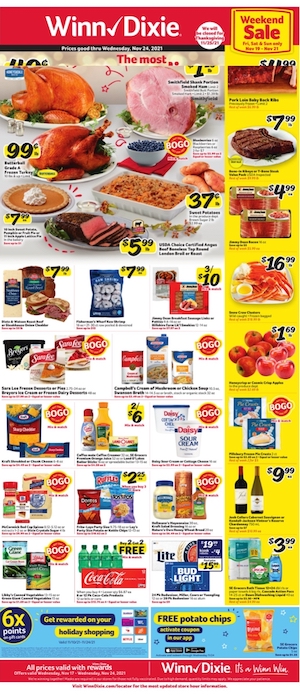Thanksgiving Ads 2021 - Kroger, Publix, Winn Dixie, ALDI, And More 12 Winn Dixie Weekly Ad Nov 17 - 24, 2021