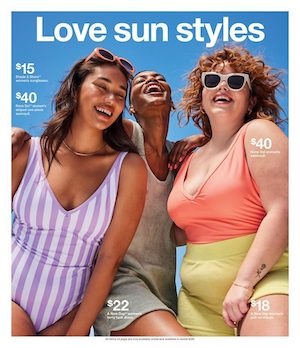 Target Summer Sale BOGO free women's swim 1 Target Weekly Ad Jun 19 - 25, 2022