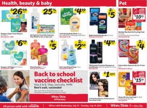 Winn Dixie Ad Beauty & Baby Sale July 2022 1 winn dixie baby sale july 2022