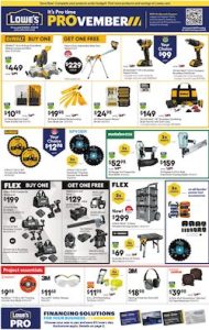 Lowe's Ad DIY Sale Nov 2022 1 Lowe's Ad DIY Sale Nov 2022