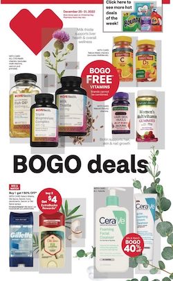 BOGO Free Vitamins at CVS December 2022!