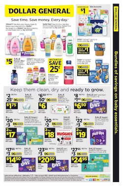 Baby Care Sale at Dollar General Jan 2023