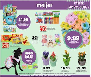 Meijer Easter ad Mar 26 - Apr 9, 2023