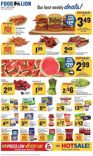 Food Lion BOGO Deals Jul 19 - 25, 2023