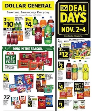 Dollar General Deal Days Nov 2 - 4, 2023