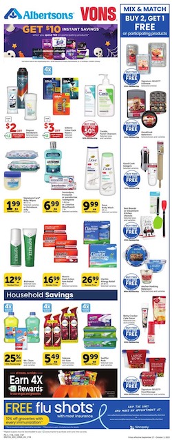 Vons Personal Care Sales October 2023
