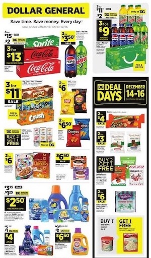 Dollar General Christmas Dec 10 - 16, 2023